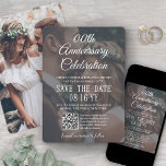 ELKE Verjaardagsfeest Elegent 2 Foto & QR Code Save The Date<br><div class="desc">Maak het freubige nieuws bekend van jullie bruiloft na de vlucht met unieke, op maat gemaakte foto-overlay "We doen het, we deden het, we zijn weggelopen!" save the date uitnodigingen. De 2 foto's, QR-code om te scannen en alle tekst op deze uitnodigingsmal zijn eenvoudig aan te passen. (TIP VOOR PLAATSING...</div>