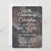 ELKE Verjaardagsfeest Elegente 2 Foto & QR Code Save The Date (Voorkant)