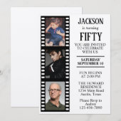 Elke verjaardagsuitnodiging met foto's kaart (Voorkant / Achterkant)