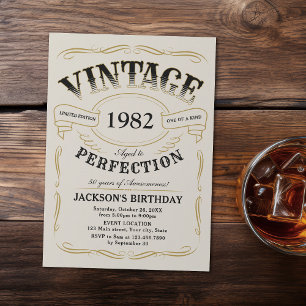 Elke Vintage van de Leeftijd Whiskey Thmed Birthda Kaart