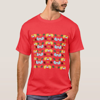 Elke vogel gouden vogels patroon jongen t-shirt