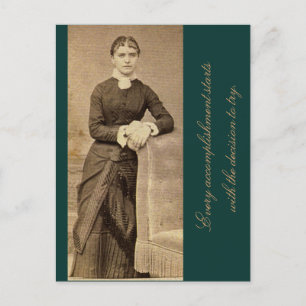 Elke voltooiing begint met het besluit briefkaart