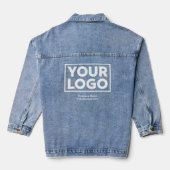 Elke vorm zakelijke Logo en tekst Denim Jacket (Achterkant)
