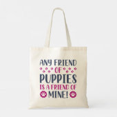 Elke vriend van een Puppy Tote Bag (Achterkant)