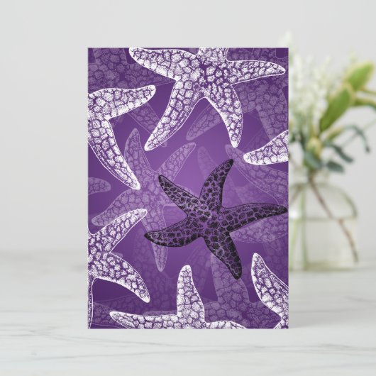 Elke Vrijgezellenfeest Paars Kaart (Staand voorkant)