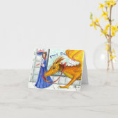 Elke vrouw heeft een draak nodig kaart (Gele Bloem)