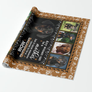 Elke vrouw kan een teckel mama hond liefde deken cadeaupapier