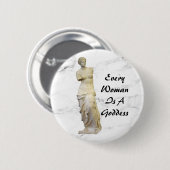 Elke vrouw ronde button 5,7 cm (Voorkant /achterkant)