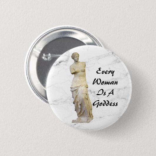 Elke vrouw ronde button 5,7 cm (Voorkant /achterkant)