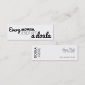 Elke vrouw verdient een doula - visitekaartjes (Voorkant / Achterkant)