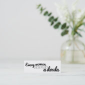 Elke vrouw verdient een doula - visitekaartjes (Staand voorkant)