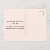 Elke Waterverf van de Age Florence Uitnodiging Briefkaart (Achterkant)