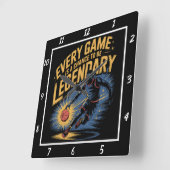 Elke wedstrijd kans legendarische basketbal vierkante klok (Hoek)