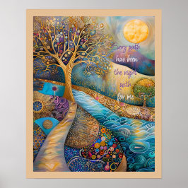 Elke weg is het juiste Poster geweest