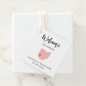 Elke welkomsttas van Ohio Weddenschap Bedankjes Labels (In situ)