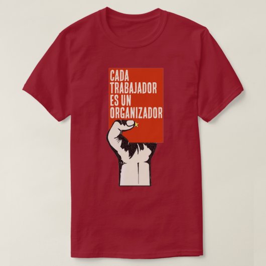ELKE WERKNEMER IS EEN ORGANISATOR T-SHIRT (Design voorkant)