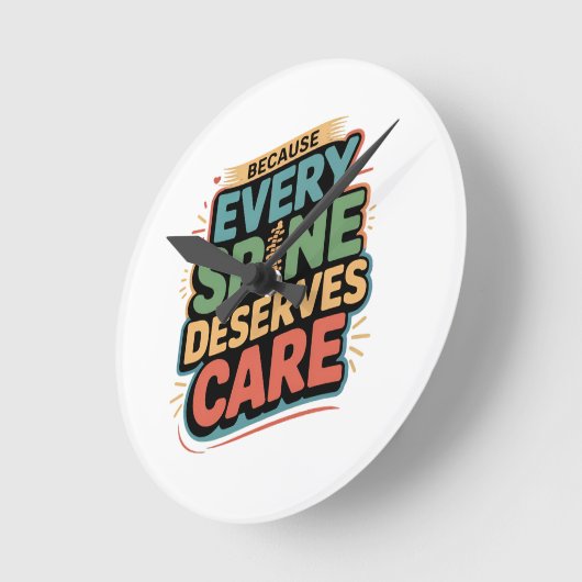 Elke wervelkolom verdient zorg chiropractor citaat ronde klok (Hoek)