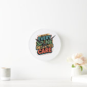 Elke wervelkolom verdient zorg chiropractor citaat ronde klok (Huis)