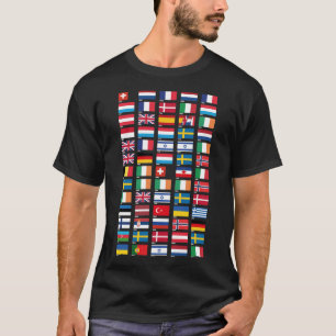 Elke winnaar van het Eurovisiesongfestival & x27;s T-shirt