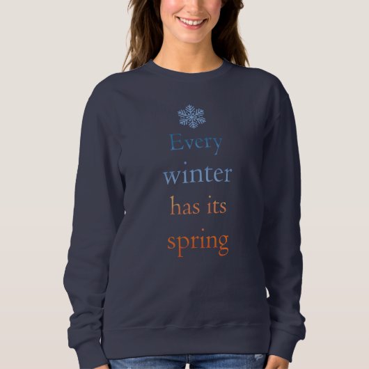 Elke winter heeft het veer een sweatshirt (Voorkant)