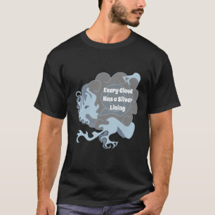 Elke wolk heeft een zilveren Lining Chinese draak T-shirt