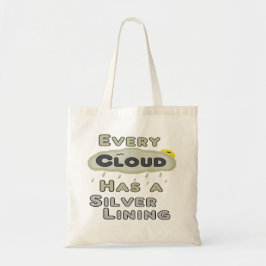 Elke wolk heeft een zilveren voering tote bag