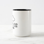 Elke wolk heeft een zilveren voering tweekleurige koffiemok (Center)