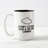 Elke wolk heeft een zilveren voering tweekleurige koffiemok (Links)