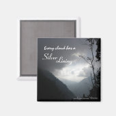 Elke wolk heeft een zilverkleining magneet (Voorkant / Achterkant)