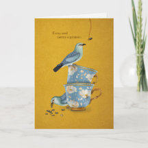 Elke zaad heeft een beloftekaart en enveloppe