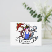 Elke zeeman zit vast briefkaart (Staand voorkant)