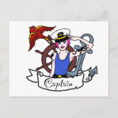 Elke zeeman zit vast briefkaart (Voorkant)