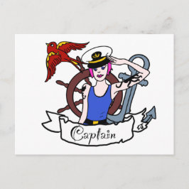 Elke zeeman zit vast briefkaart