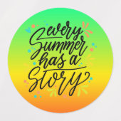 Elke zomer heeft een verhaal -23431 labels (Design 2)