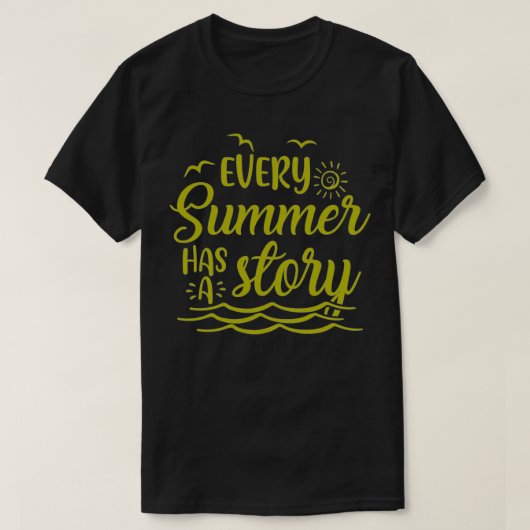 elke zomer heeft een verhaal 7 t-shirt (Design voorkant)