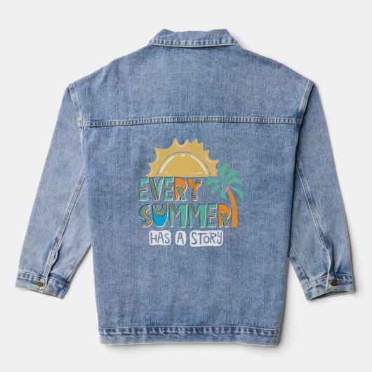 Elke zomer heeft een verhaal denim jacket (Achterkant)