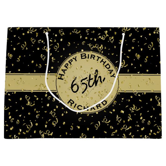 Elke zondag - thema van de Black/Gold Party Groot Cadeauzakje (Voorkant)