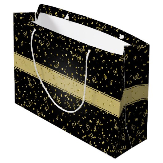 Elke zondag - thema van de Black/Gold Party Groot Cadeauzakje (Achterkant Gekanteld)