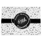 Elke zondag - thema van de zwarte/witte partij groot cadeauzakje (Voorkant)