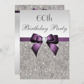 Elke zondag van de Age Vogelpartij Zilveren Violet Kaart (Voorkant / Achterkant)