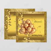 Elke zondag van de Elegant Gold-ballonnen Kaart (Voorkant / Achterkant)