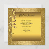 Elke zondag van de Elegant Gold-ballonnen Kaart (Achterkant)