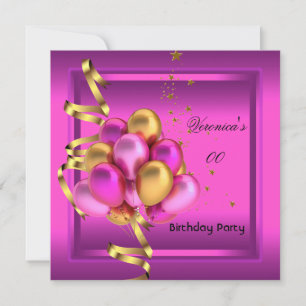 Elke zondag van de Elegant Pink Gold-ballonnen Kaart