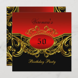 Elke zondag van de Elegant Red Black Gold Kaart