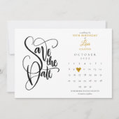 Elke zondag van de goudmakerij save the date (Voorkant)