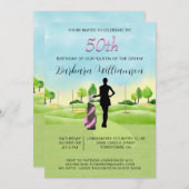 Elke zondag van de partij Golf Kaart (Voorkant / Achterkant)