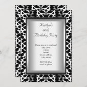 Elke zondag van de zwarte Koe Dier Kaart (Voorkant / Achterkant)