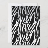 Elke zondag van de zwarte witte Zebra Kaart (Achterkant)