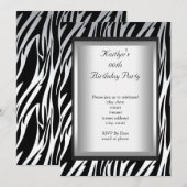 Elke zondag van de zwarte witte Zebra Kaart (Voorkant / Achterkant)