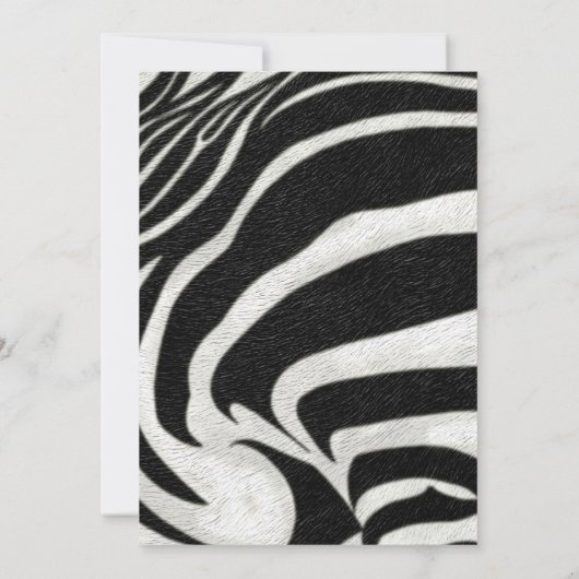 Elke zondag van de zwarte witte Zebra Kaart (Achterkant)